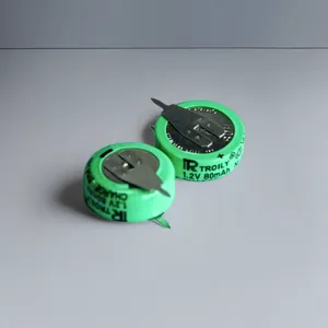 TROILY Brand NiMH Rechargeable Button Cell HB156/060 80mAH 1.2V Secondary Battery thumbnail-1