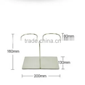 Metal Boot Rack, Double Silver Boots Holder thumbnail-3
