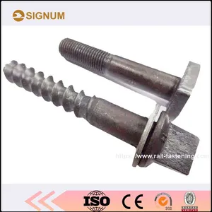 Railway Coach Screws/screw Spikes/Galvanized Sleeper Screws-Signum Rail Fastening thumbnail-3