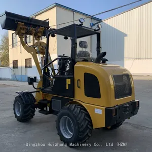 China Famous Brand HZM 811 810B 811T 1000kg Skid Steer Wheel Loader With New CE thumbnail-4