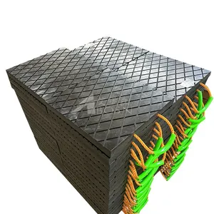 UHMWPE Black Leg Pads for Heavy Machinery, Wear-resistant, Anti-slip, and High Load-bearing thumbnail-1