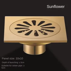 Antique Carved European-Style European-Style Odor-Proof Insect-Resistant for Modern Household Bathroom Hotel Shower Washing Machine thumbnail-3