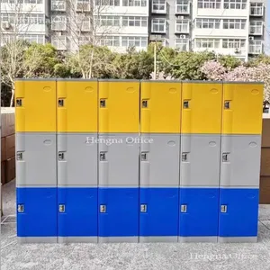 Bulk Price Modular ABS Plastic Lockers for Furniture Distributors | Hengna Colorful Wardrobe Storage System thumbnail-1