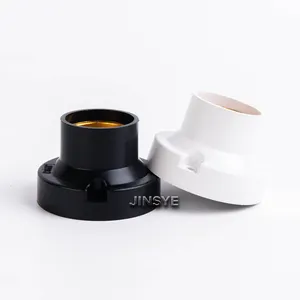 Black White Lamp Holder E27 Batten Ceiling Lampholder Bulb Lamp Socket thumbnail-2
