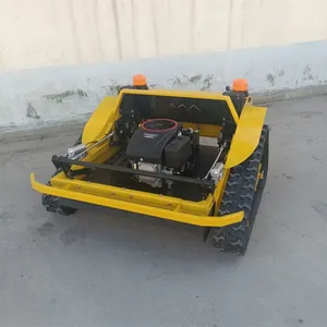 Petrol Gas-Electric Hybrid Single Cylinder Cordless Remote Operated Mowing Robot 550mm Cutting Width 6km/h Speed Lawn Cutting thumbnail-2