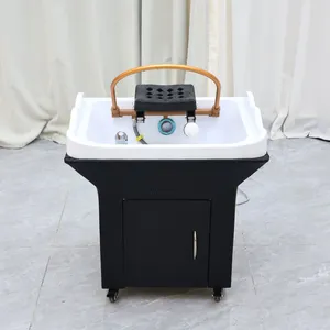 Japanese Head Spa Shampoo Basin Sink With Water Circulation 220V 50Hz 800W Pump Salon Equipment thumbnail-3
