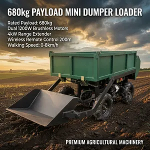 Industrial Remote Control Transport Carrier 4WD Off Road Vehicle for Farm Orchard Construction Use thumbnail-1