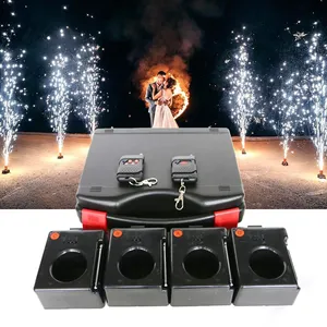 4pcs/set Cold Firework Firing System Cold Fountain Launcher Wedding Party Stage Effects thumbnail-1