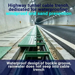 Wind Resistant Heavy Sealed FRP Tank Cover Stable Fiberglass Wastewater Pool Cover thumbnail-1