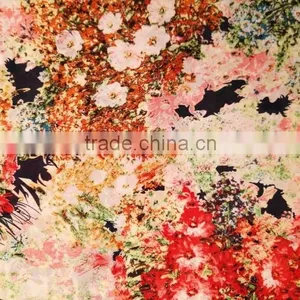 2015 Fabric Chiffon Print Flower Design for Women Dress thumbnail-6