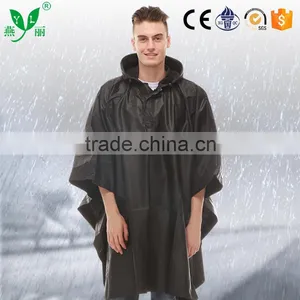 YANLI Unisex Durable 100%waterproof Adult Poncho Raincoat thumbnail-1