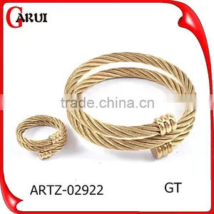 Latest Gold Finger Ring Designs Fashion Jewellery Stainless Steel Set Jewelry thumbnail-1