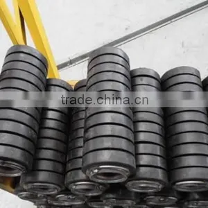 Rock Bottom Belt Conveyor Rubber Coated Roller/Idler With Ring thumbnail-1