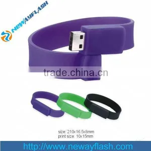 Silicon Many Color Bracelet USB Memory Sticks / Wristband USB Flash Drives thumbnail-1