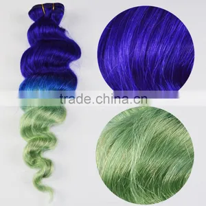Popular Hair Two Tone Color Clip in Remy Human Hair Extensions for Black thumbnail-2