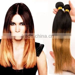 Grade 10A 1b 613 Colored Two Tone Ombre Colored Hair Weave Bundles for Black Women Quality Choice thumbnail-1