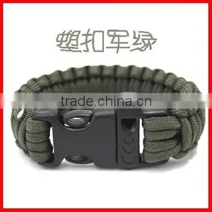 Fashion Stainless Steel Gold Clasp 550 Firefighter Paracord Bracelet thumbnail-2