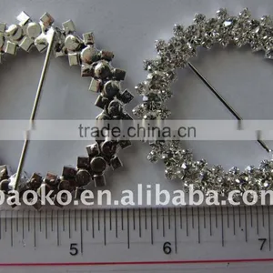 XYWJ-090611-1 SILVER COLOR New Fashion Rhinestone Buckle thumbnail-1