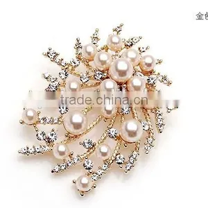 Best Selling Full Rhinestone Pearl Brooch, Alloy Brooch Wholesale thumbnail-6