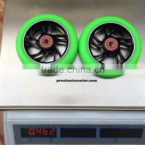 110 mm Green Scooter Wheels With Black Metal Core for Phoenix Scooters thumbnail-3