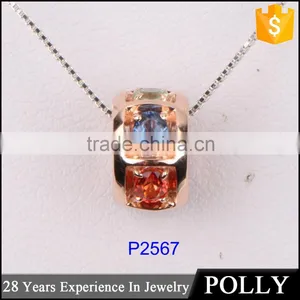 China Oem Jewelry Manafacturer Big Stone Pendant Design Simaples Gold Chain Necklace thumbnail-3