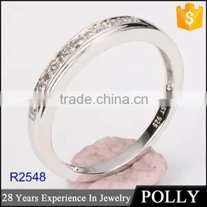 Wholesale White Gold cz Ring 925 Sun Silver Ring Mounting thumbnail-1