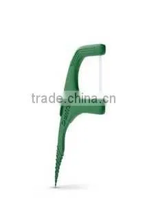Green Dental Floss Pick in Bag With Customized Logo thumbnail-2