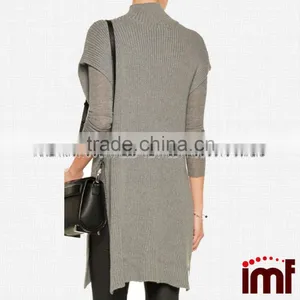 Cashmere Sleeveless Cowl Neck Knit Dress thumbnail-1