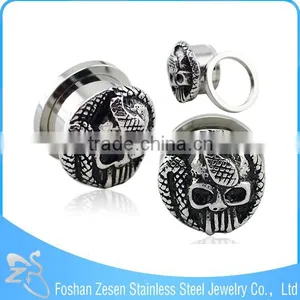 Competitive Price Stylish Body Jewelry Medical Steel Casting Anchor Ear Plugs thumbnail-3