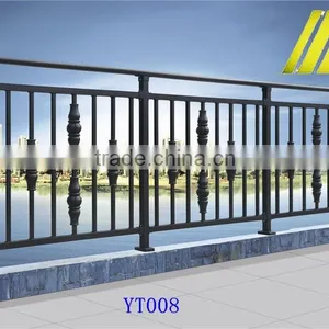 YT-008 2014 Top-selling Modern Wrought Iron Balcony Railing Design thumbnail-1