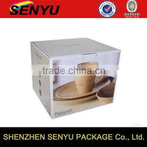 Promotional Square Packaging Boxes, Corrugated Paper Cup Box Packaging thumbnail-1