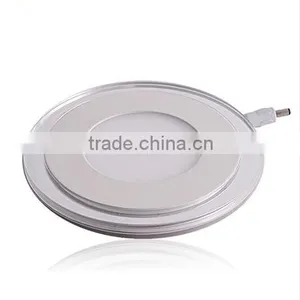 Double Color LED Panel Light 10W 15W 20W Blue+White/Warm White Round Ultrathin LED Ceiling Lamp thumbnail-2