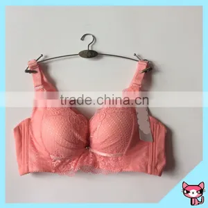 EXW Suitable for Any Market Beautiful Pink Lace Lady Bra thumbnail-1
