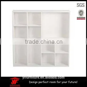 WOODEN WALL FLOATING UNIT STORAGE DISPLAY SHELF BOOKCASE thumbnail-1