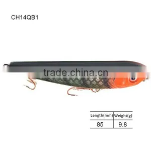 CH14QB1 High Quality Hard Minnow Crankbait Topwater Pencil Fishing Lure thumbnail-1