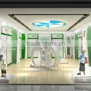 2014 New Modern Retail Children Clothing Garment Display Shelf thumbnail-1
