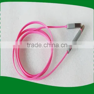 2 in 1 Sync Data Micro Usb Cable for Iphone5/6s,1M Flat Noodle Line thumbnail-3