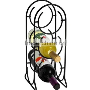 Horseshoe 3 Bottle Tabletop Wine Rack Holder for Home Decor thumbnail-1
