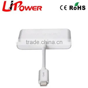 New Design Aluminum Usb 3.1 Charge Type C Hub thumbnail-1