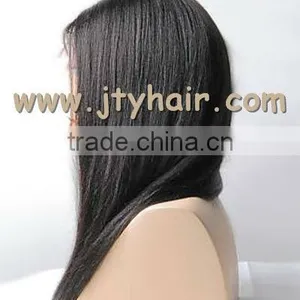 Hot Beauty 22" #1B Silky Straight, Natural Hairline, Peruvian Hair Full Lace Wig thumbnail-4
