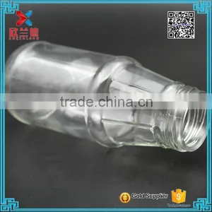 Glass Milk Beverage Drinking Bottle With Screw Top Lid 350ml thumbnail-5