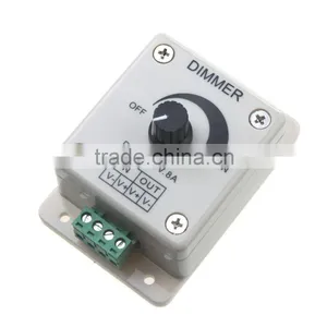 1 CH Output LED Dimmer Controller 12-24V Single Color Bright Adjust for 5050 3528 LED Light Strip thumbnail-3