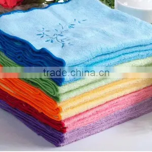 Hot Sales Cotton Velour Bamboo Fibre Embroidery Design Fancy Hand Towels thumbnail-1