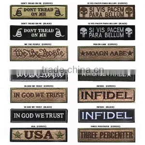 3D Embroidery Patch Long Article Chest Woven LableMcGrady g Style Design Badge Military Patches Badges thumbnail-1