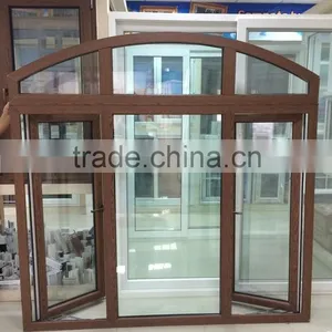 Modern Pvc Windows With Grills,High Quality Pvc Windows,European Design Pvc Arch Window thumbnail-1