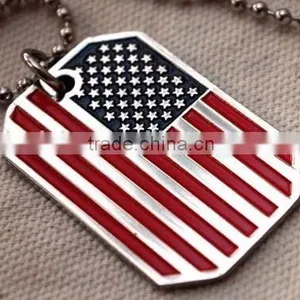 High Quality Cheap Usa Flag Dog Tags thumbnail-1