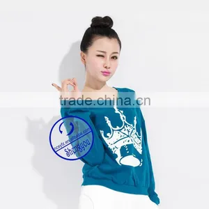 Wholesale Custom Women's Crewneck Hoodies Sweatshirts With Printing thumbnail-3