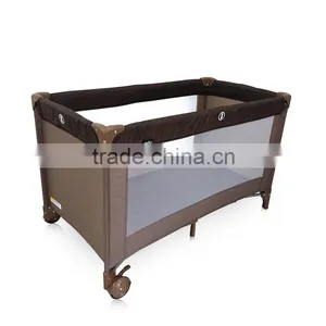 Playard Baby Travel Portable Wheeled Crib Playpen Infant Travel Cot Baby Playpen thumbnail-2
