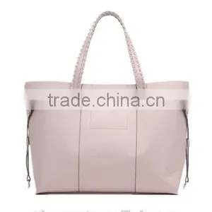 Fashion Girls Pink Leather Hand Bag for Work thumbnail-1