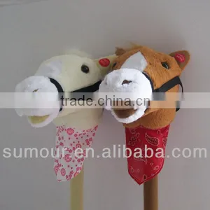 Plsuh Horse Head Stick - Pink Unicorn thumbnail-3